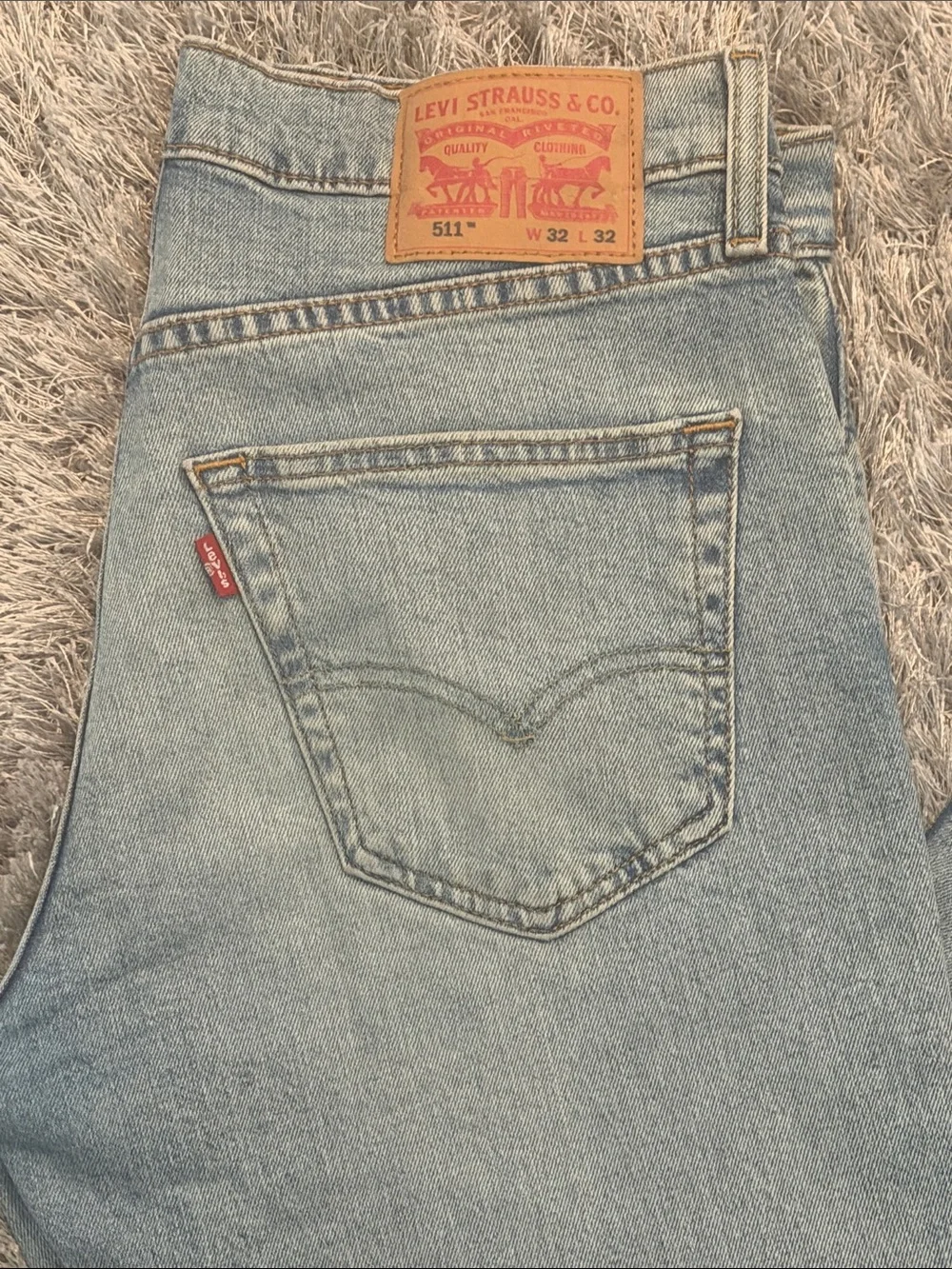 Levi's 511 Men's Light Blue Straight Leg Jeans 32/32